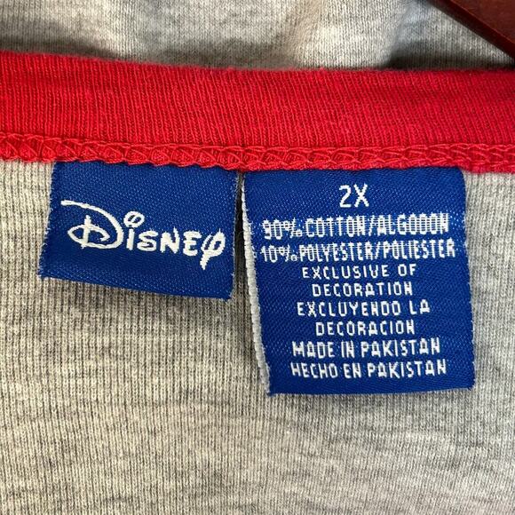 Disney Rare VTG MEMBERS ONLY Mickey Mouse Club 1956 Gray & Red T Shirt size 2X - Picture 5 of 5